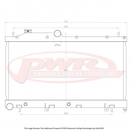 PWR RADIATOR Y-61 4.8LTR 55MM-AUTOMATIC