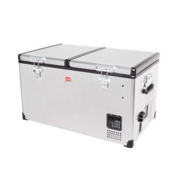 SnoMaster 66L Low Profile Dual Compartment Stainless Steel Fridge/Freezer