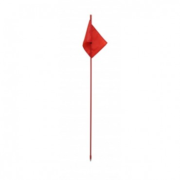 علم تنبيه من امريكان اوفرود لون احمر ارتفاع 2.7